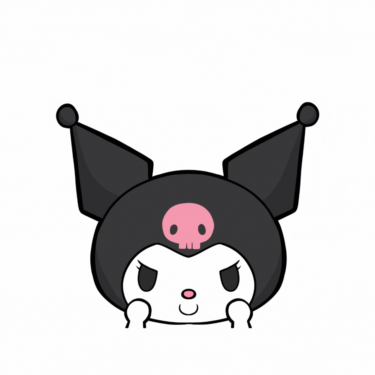 Evil Bunny Car Peeker Sticker