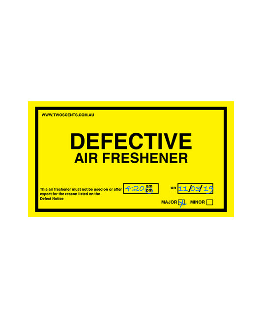 Defect Sticker Air Freshener